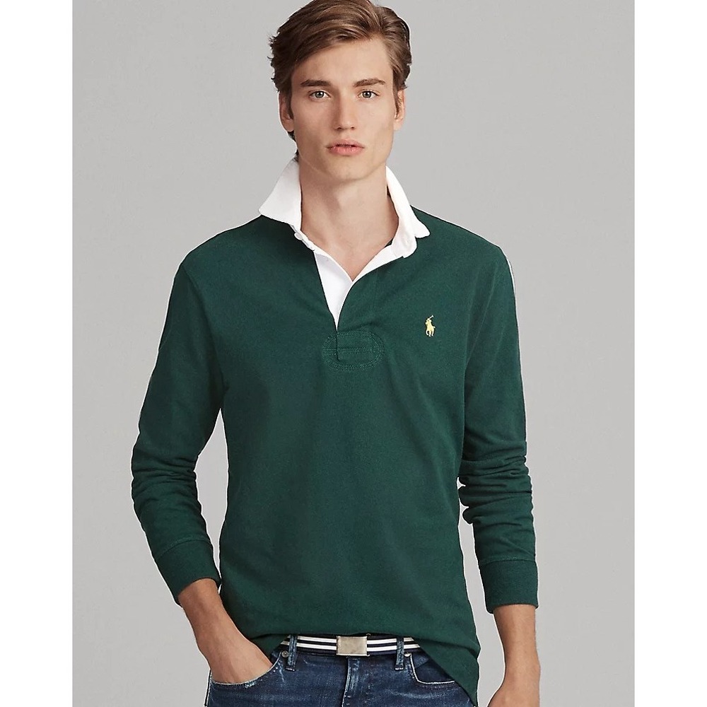 Polo Ralph Lauren Iconic Rugby Classic Fit Men's LT Forest College Green Solid